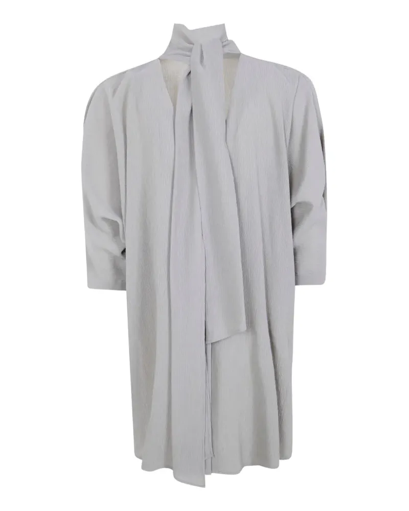 Gentry Portofino scarf-neck cardigan - Grau Grau