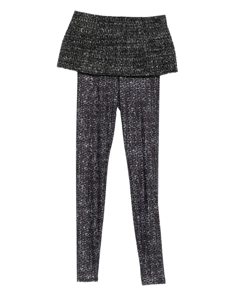 Diesel Leggings mit strukturierten Einsätzen - Grau Grau