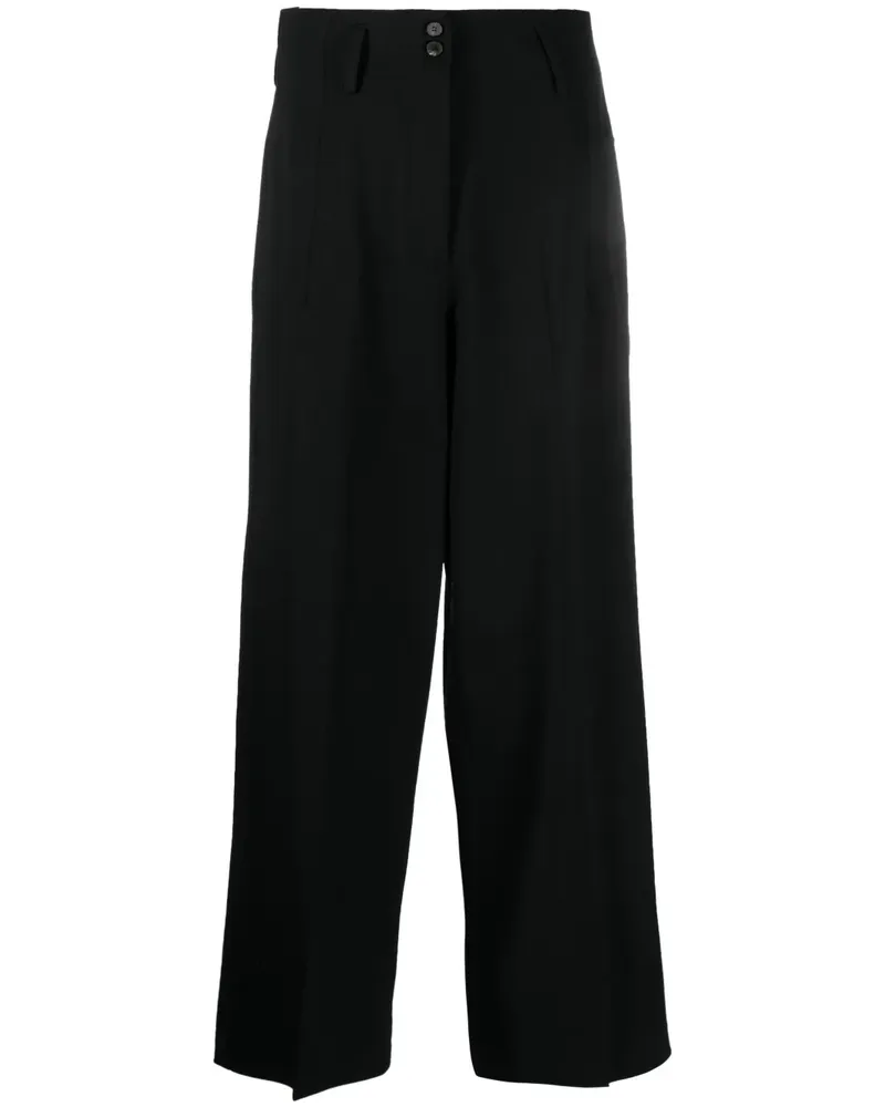 Alberto Biani Hose mit weitem Bein - Schwarz Schwarz