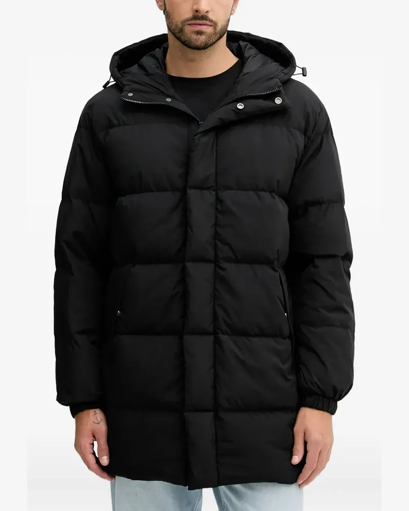 Benetton hooded padded coat - Schwarz Schwarz