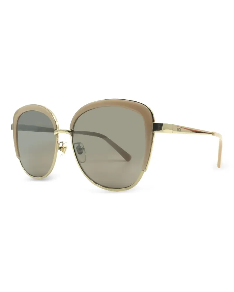 MCM Sonnenbrille mit rundem Gestell - Nude Nude