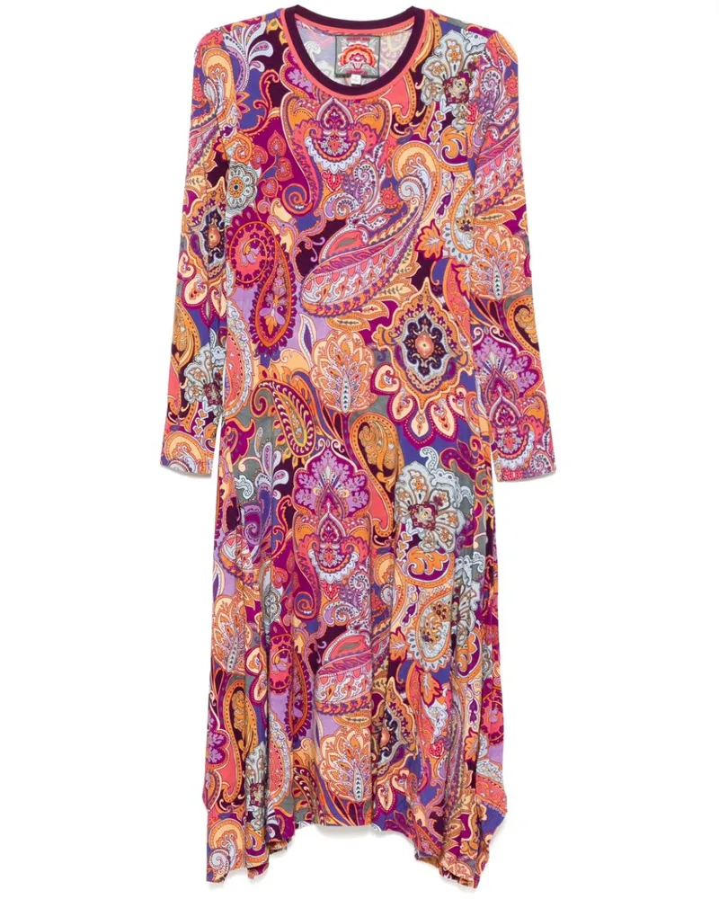 Johnny Was Asymmetrisches The Janie Kleid - Violett Violett
