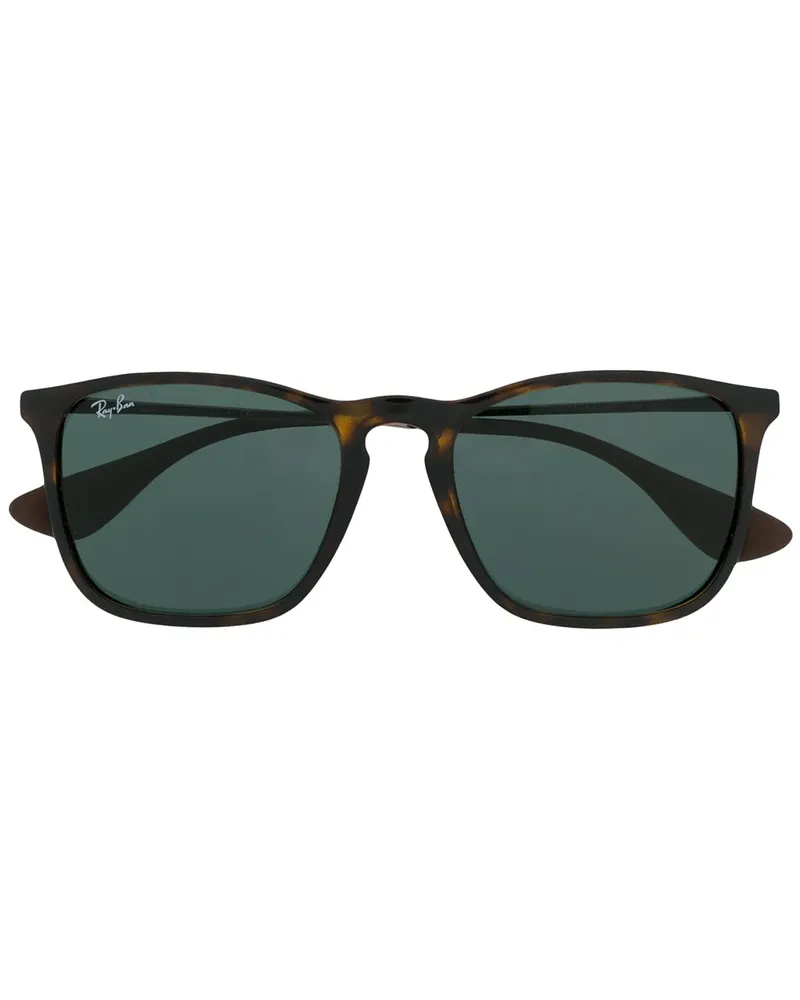 Ray Ban Eckige 'Chris' Sonnenbrille - Braun Braun