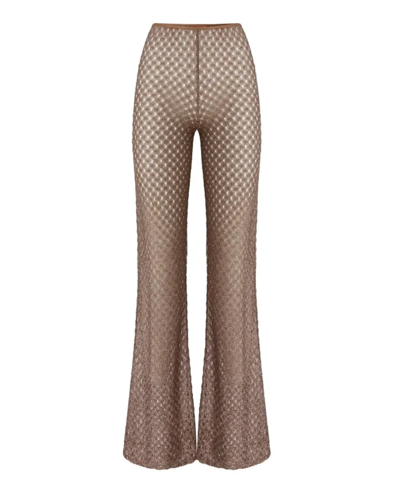 Missoni Ausgestellte Openwork Hose - Braun Braun
