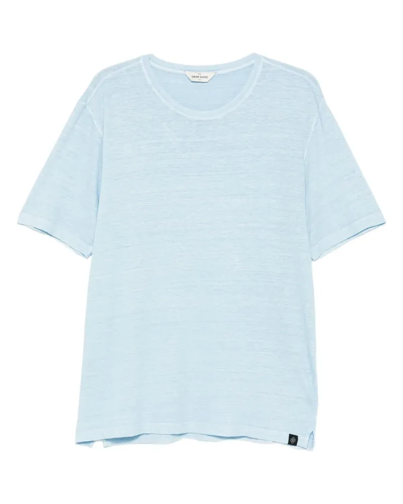 Gran Sasso Meliertes T-Shirt - Blau Blau