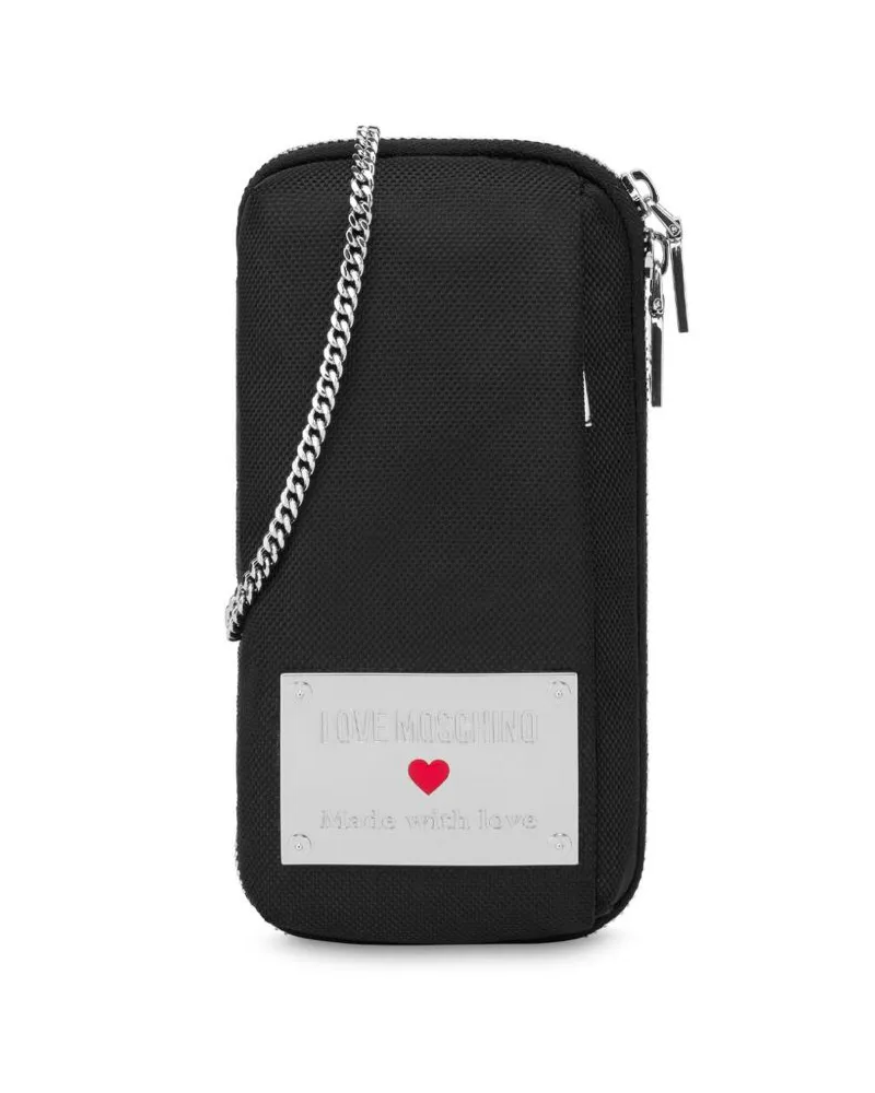 Moschino Handyhülle mit Logo - Schwarz Schwarz
