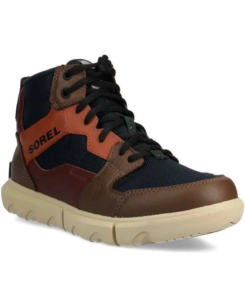 Sorel High-Top-Sneakers mit Kontrasteinsätzen - Braun Braun