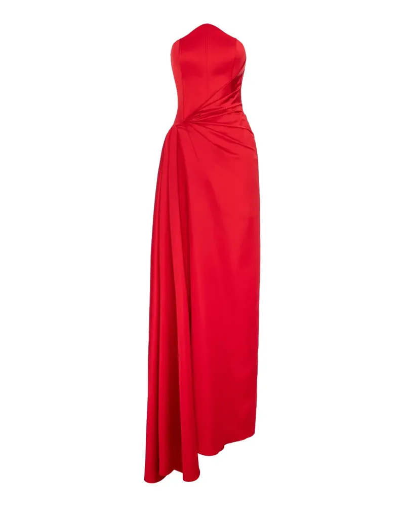 V:PM ATELIER Kira strapless twisted maxi dress - Rot Rot