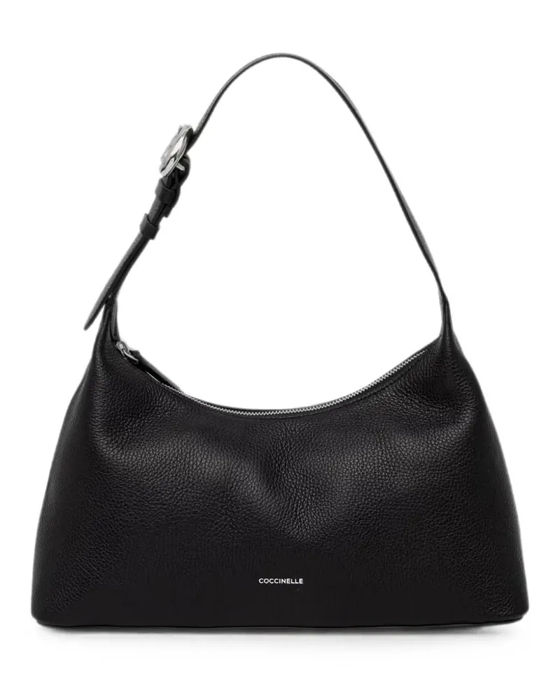 Coccinelle grained shoulder bag - Schwarz Schwarz