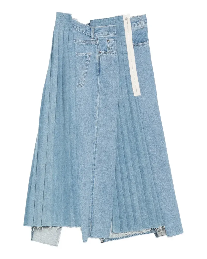 KURO Rock im Patchwork-Look - Blau Blau