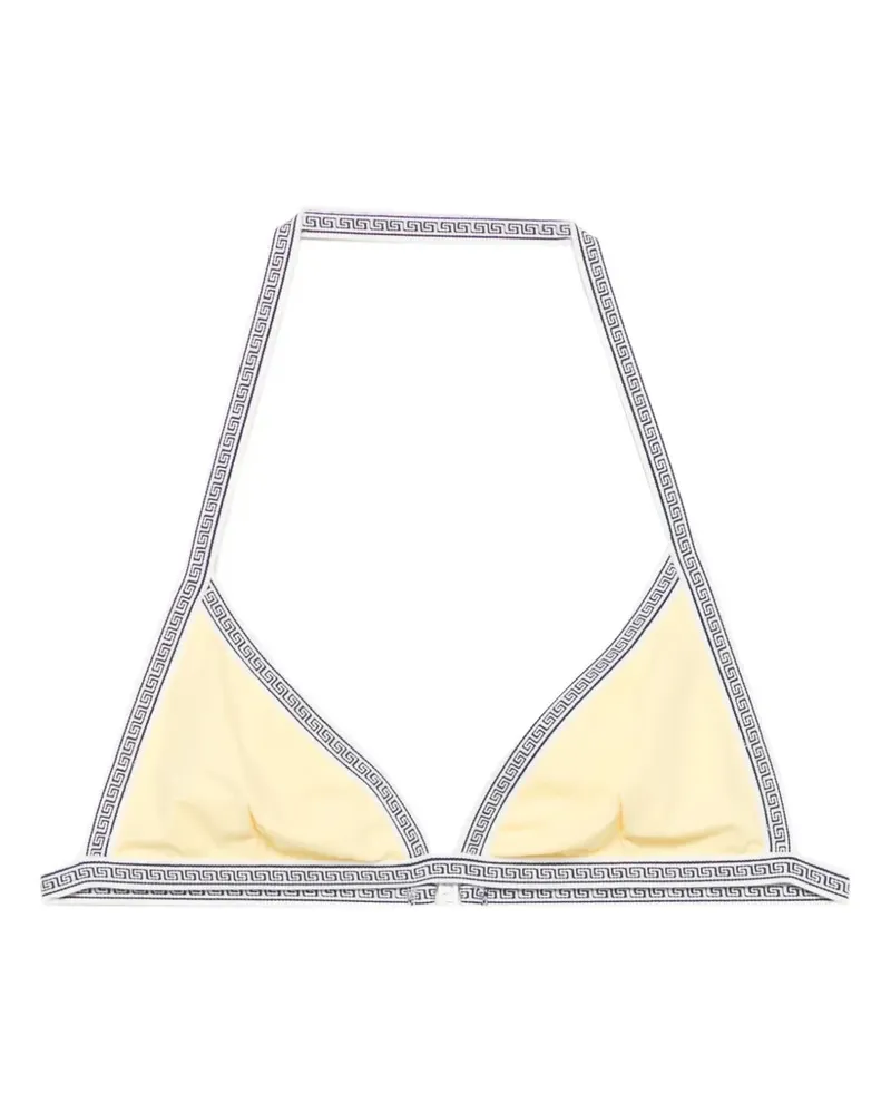 Versace Klassisches Triangel-Bikinioberteil - Gelb Gelb