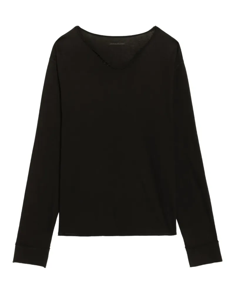 Zadig & Voltaire Langarmshirt mit Logo-Print - Schwarz Schwarz