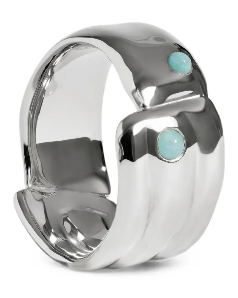 Monica Vinader Ring mit Schmucksteinen - Silber Silber
