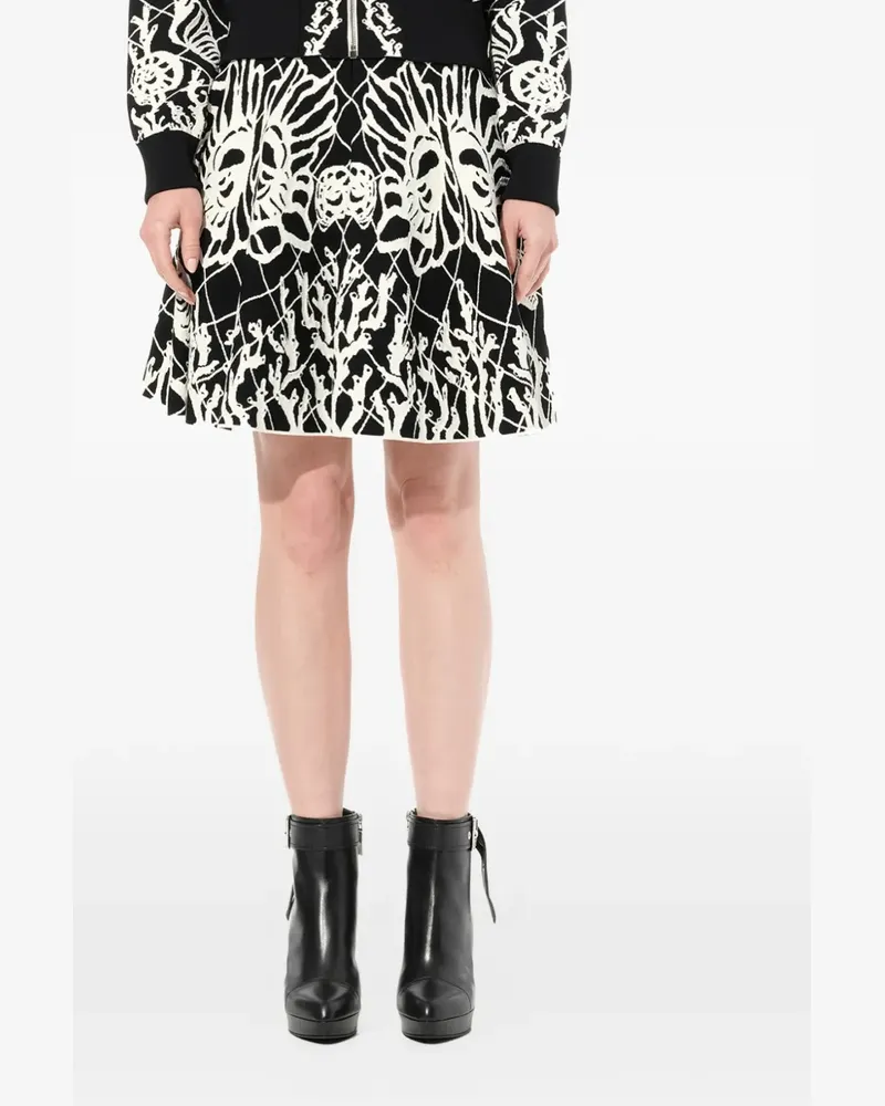 Alexander McQueen Kleid mit Schmetterlingen - Weiß Weiß