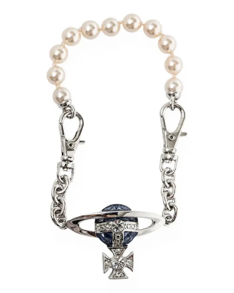 Vivienne Westwood Armband mit Kunstperlen - Silber Silber