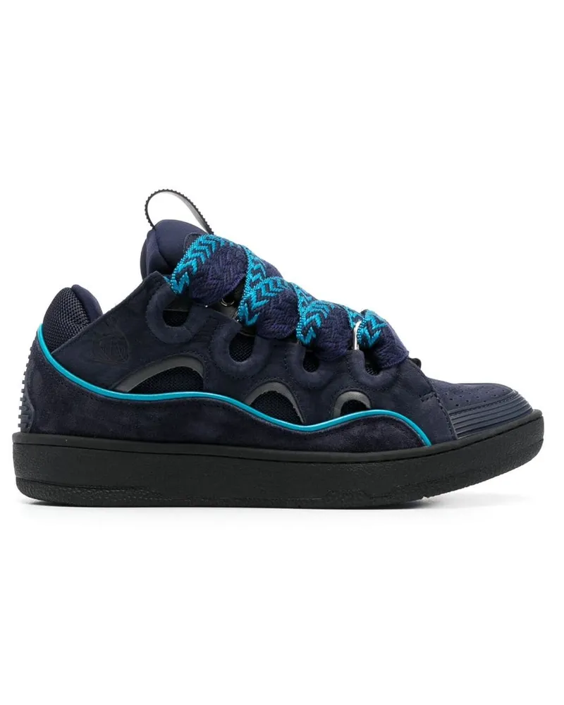 Lanvin Sneakers mit Einsätzen Blau