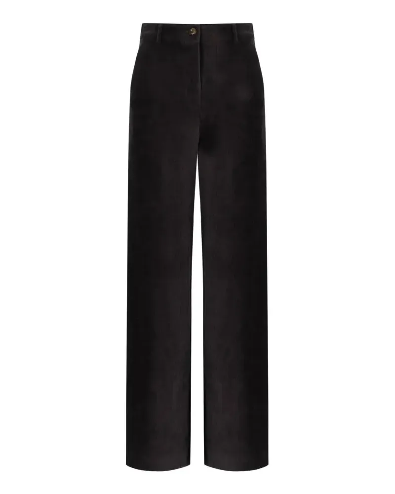 MARELLA corduroy straight-leg trousers - Grau Grau