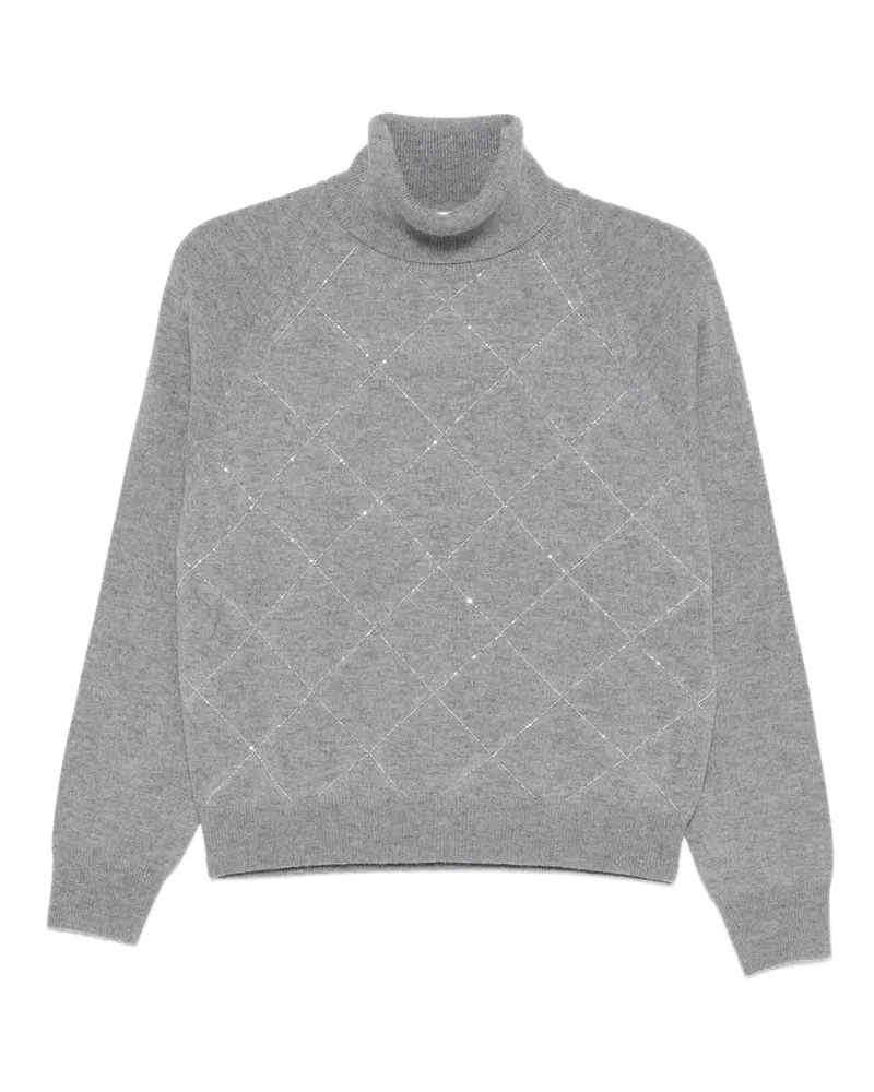 Peserico Pullover mit Rollkragen - Grau Grau