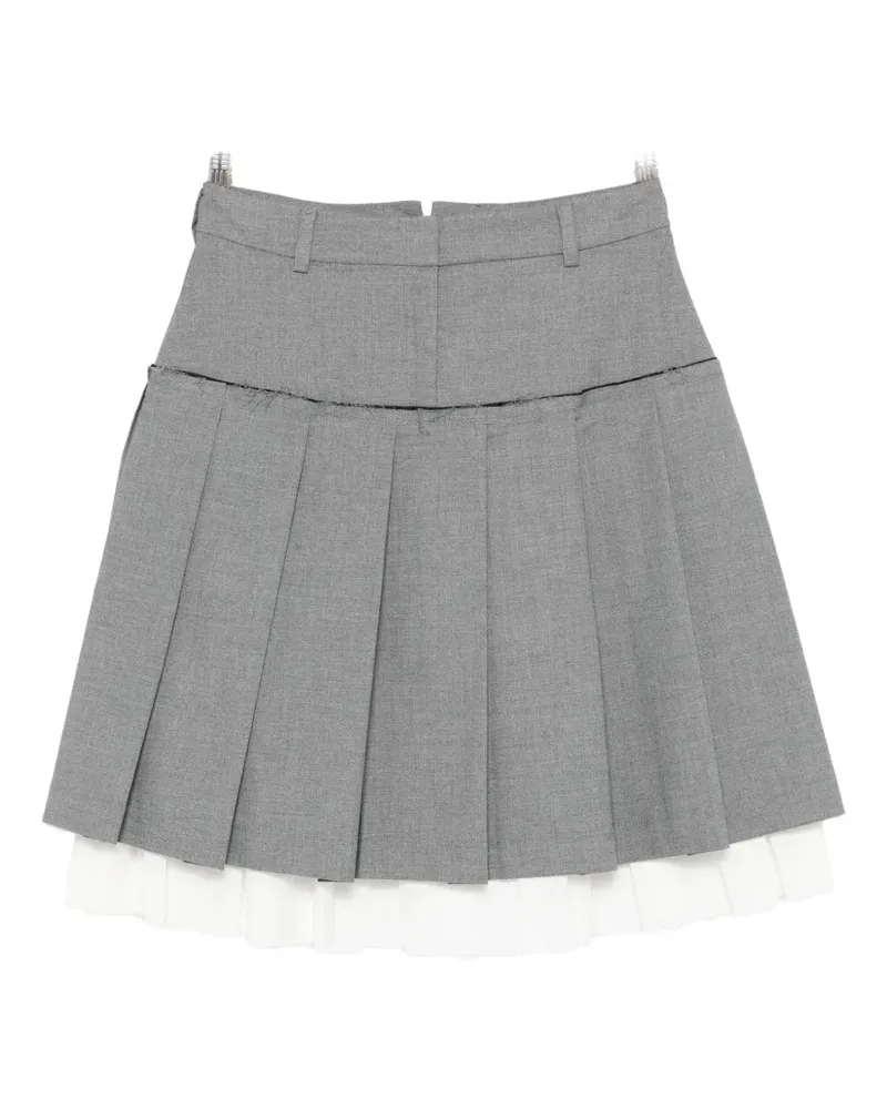 GIMAGUAS Faltenrock im Layering-Look - Grau Grau