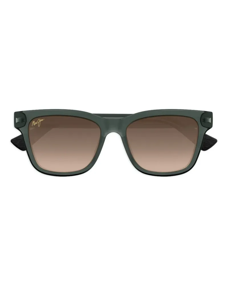 Maui Jim Hano Hano Sonnenbrille mit eckigem Gestell - Grün Grün
