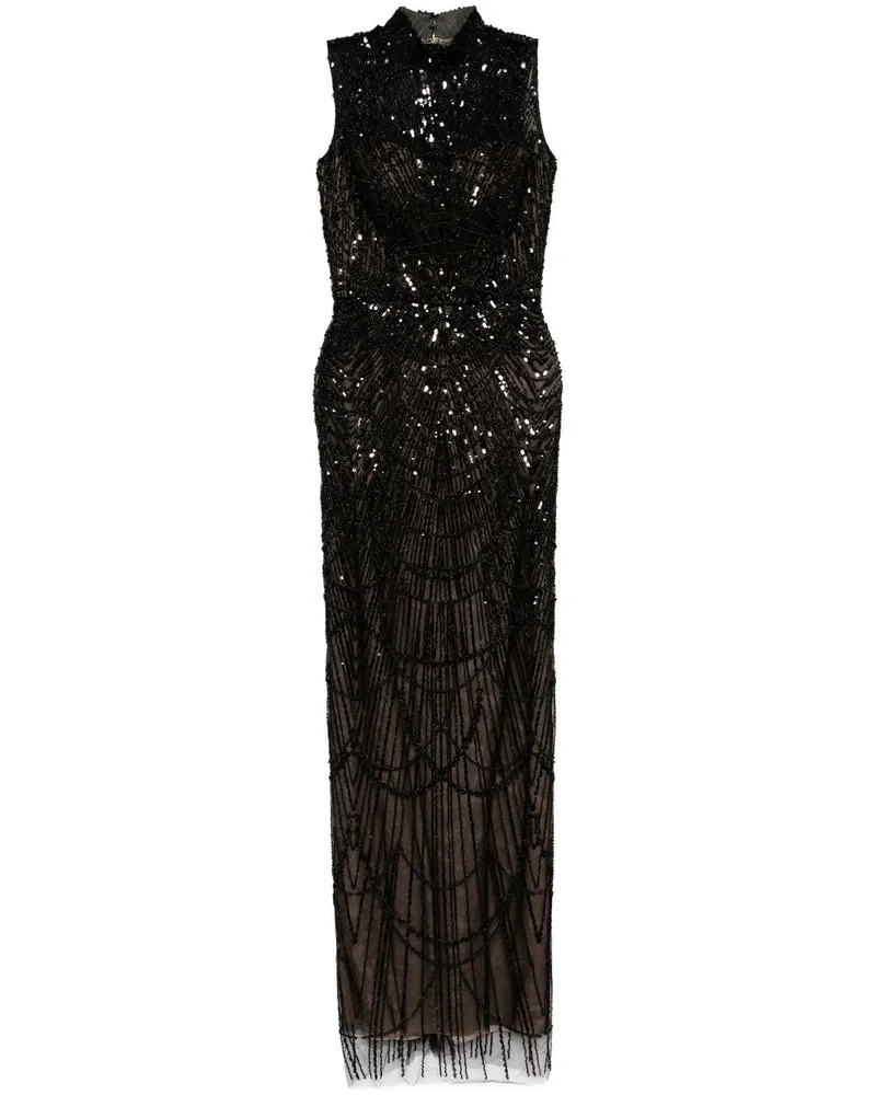 Saiid Kobeisy Kleid mit Perlen - Schwarz Schwarz