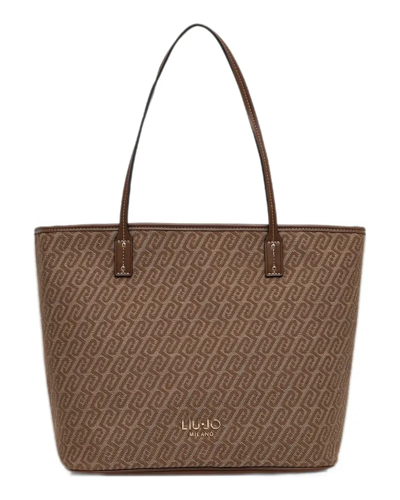 Liu Jo monogram-pattern tote bag - Braun Braun