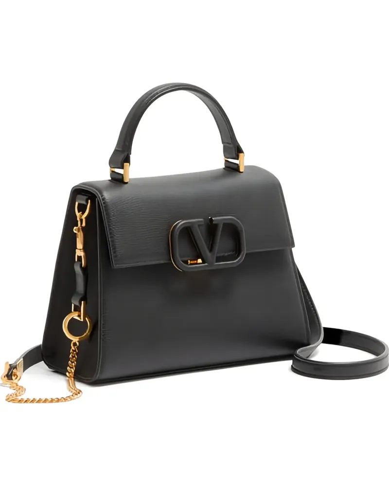Valentino Garavani VSling grainy leather shoulder bag - Schwarz Schwarz
