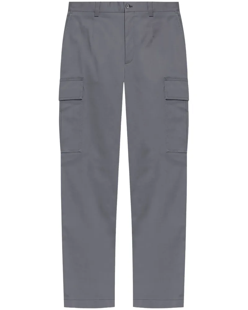 Dolce & Gabbana Cargohose mit Logo-Schild - Grau Grau