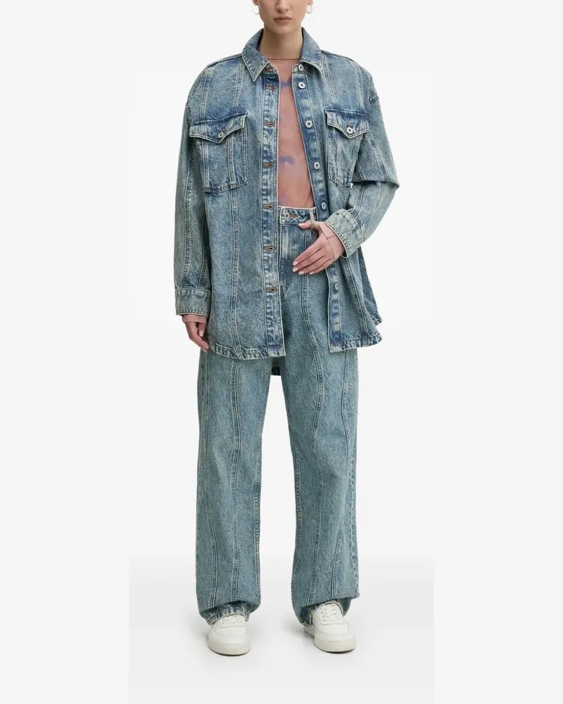 HUGO BOSS Klassisches Jeanshemd - Blau Blau