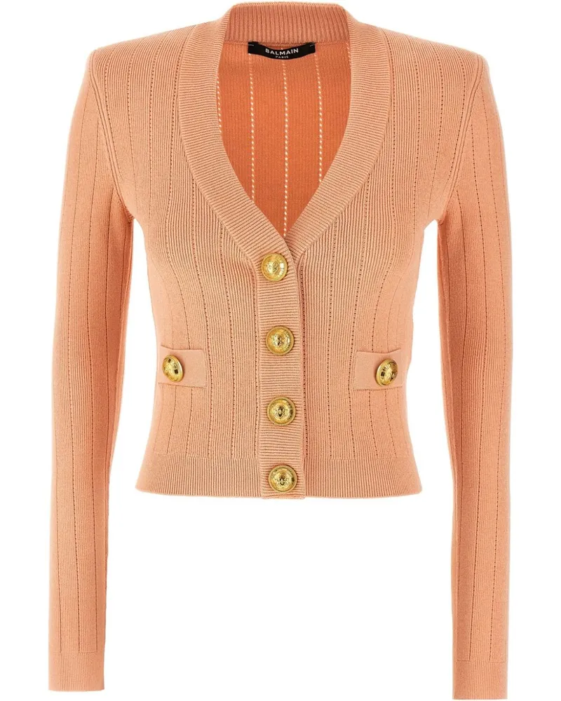Balmain Chiocciola Cardigan - Rosa Rosa