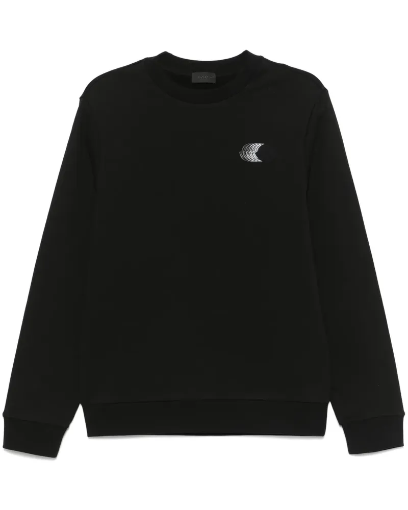 Moncler Ausgeblichenes Sweatshirt - Schwarz Schwarz