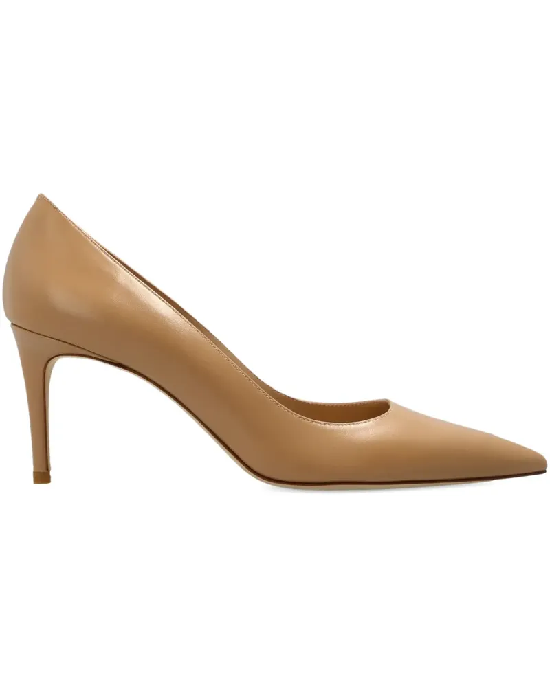 Stuart Weitzman Stuart 75 pointed-toe pumps - Nude Nude