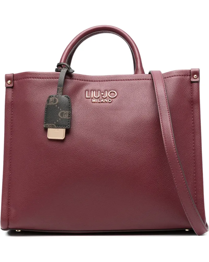 Liu Jo Mittelgroße Tote Bag mit Logo-Schild - Rot Rot