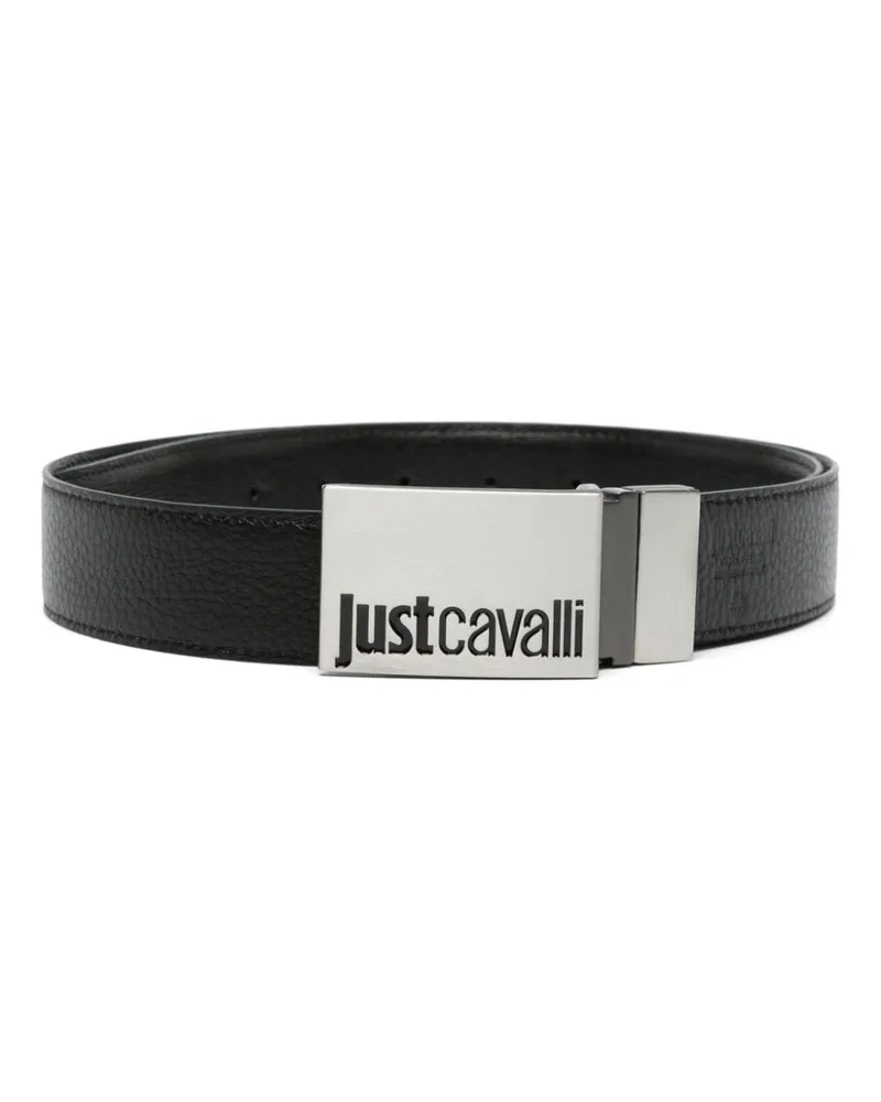 Just Cavalli Ledergürtel mit Logo-Prägung Schwarz