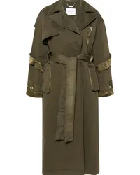 Blumarine Twill-Trenchcoat Grün