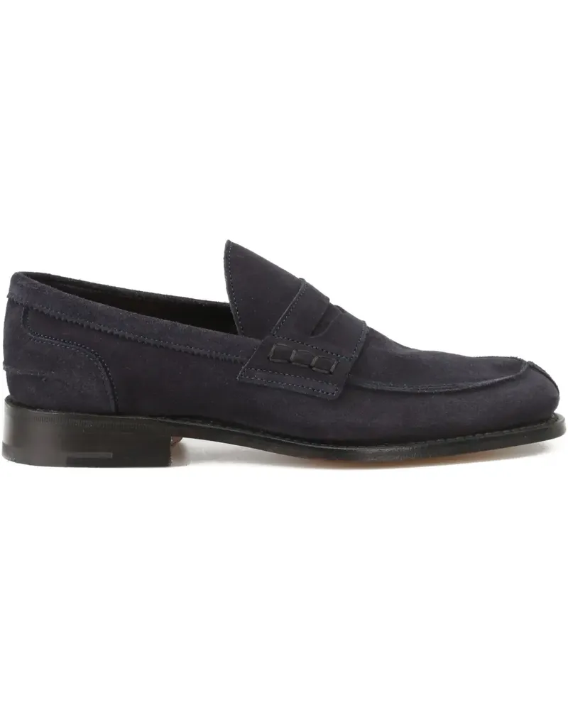 Tricker's Penny-Loafer aus Wildleder - Blau Blau
