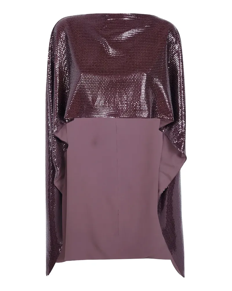 Alberta Ferretti sequin-embellished tie-fastening cape - Violett Violett