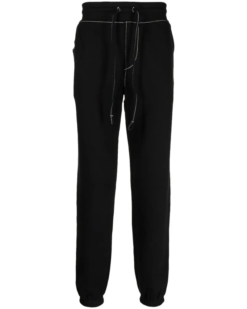 True Religion Big T Jogginghose mit Kontrastnähten - Schwarz Schwarz