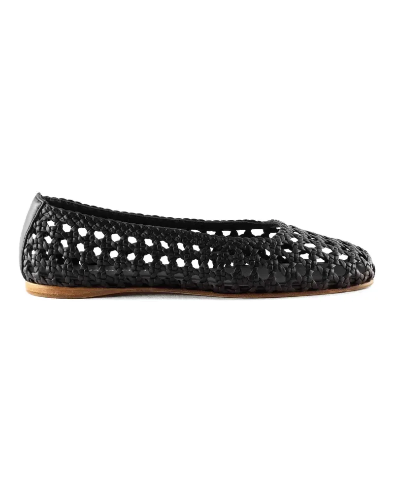 Paloma Barceló round-toe ballet flats - Schwarz Schwarz