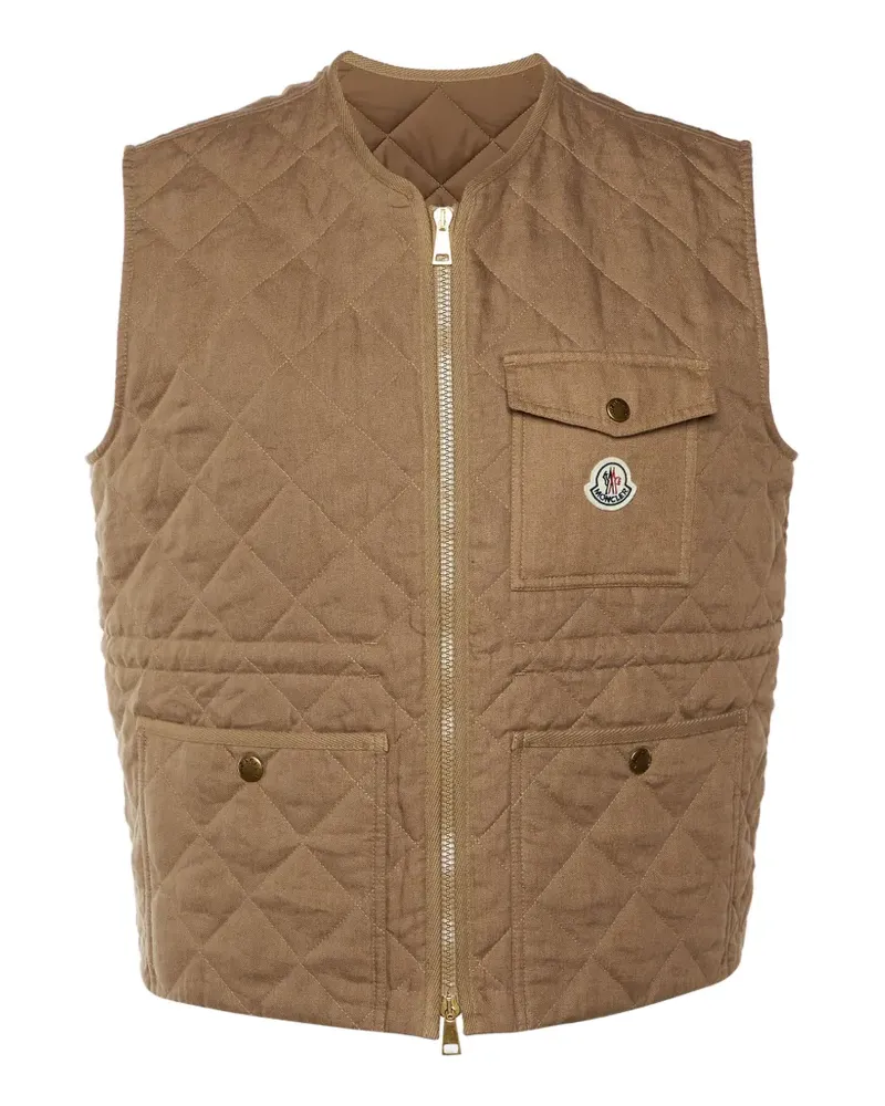 Moncler Vigny quilted gilet - Braun Braun
