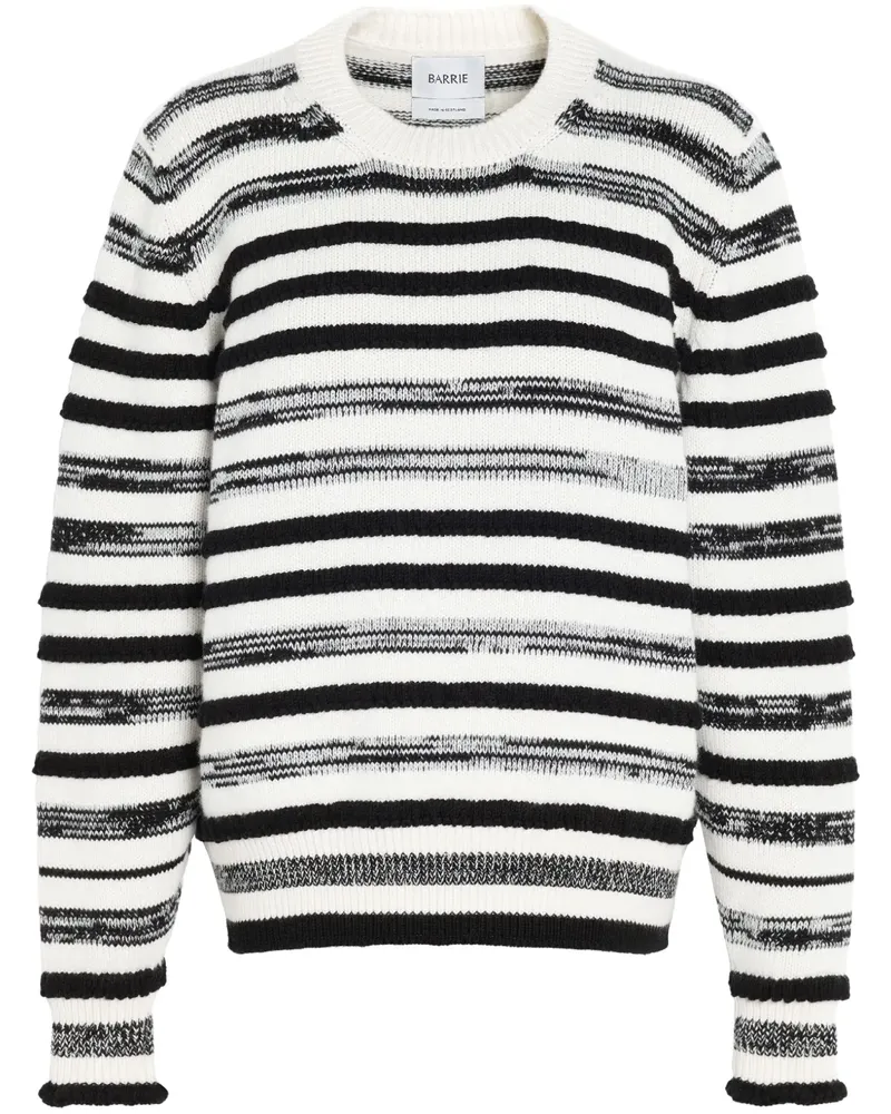 Barrie Gestreifter Pullover - Schwarz Schwarz