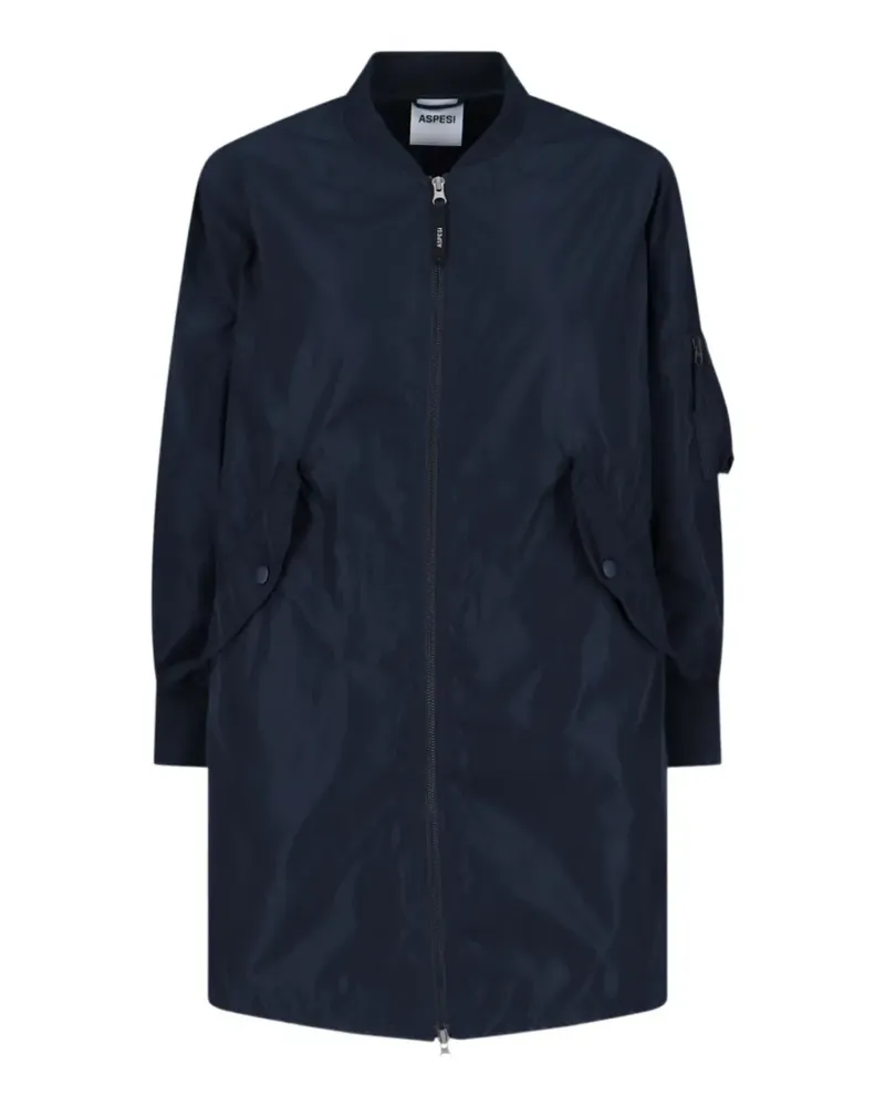 ASPESI zip-up coat - Blau Blau