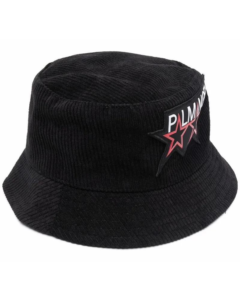 Palm Angels Racing Stars Fischerhut - Schwarz Schwarz