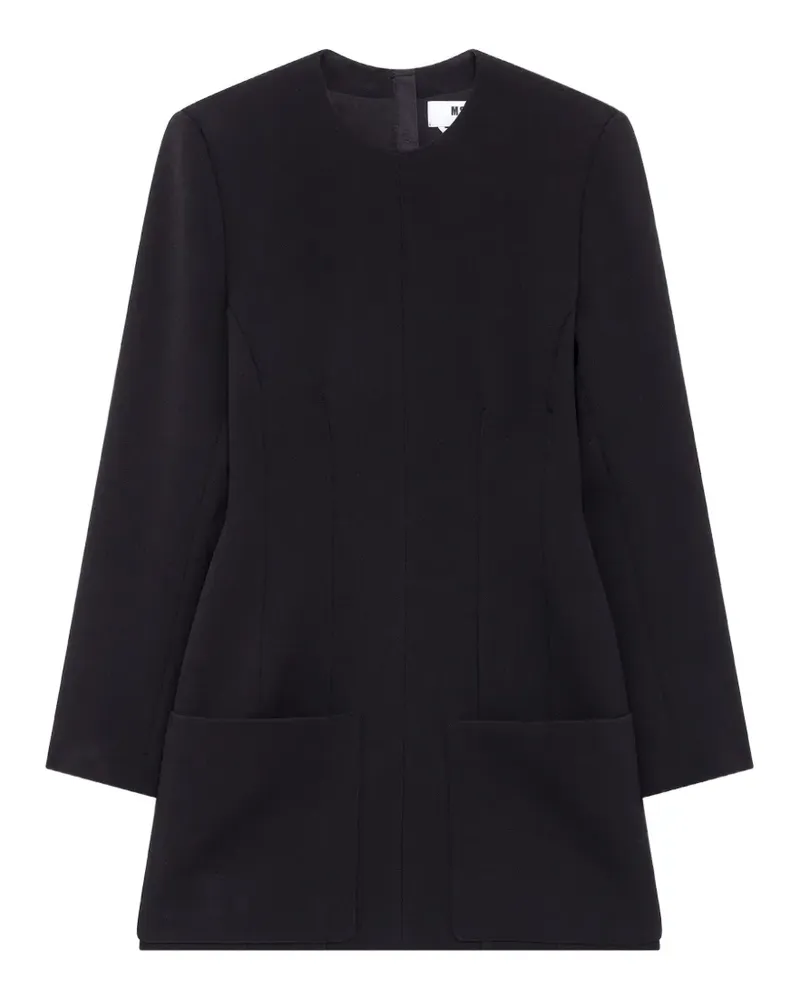 MSGM Midikleid mit langen Ärmeln - Schwarz Schwarz