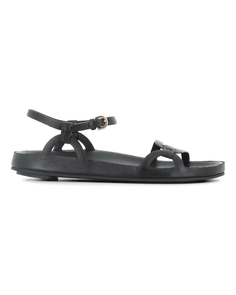 Roberto del Carlo Sandalen aus Leder - Schwarz Schwarz