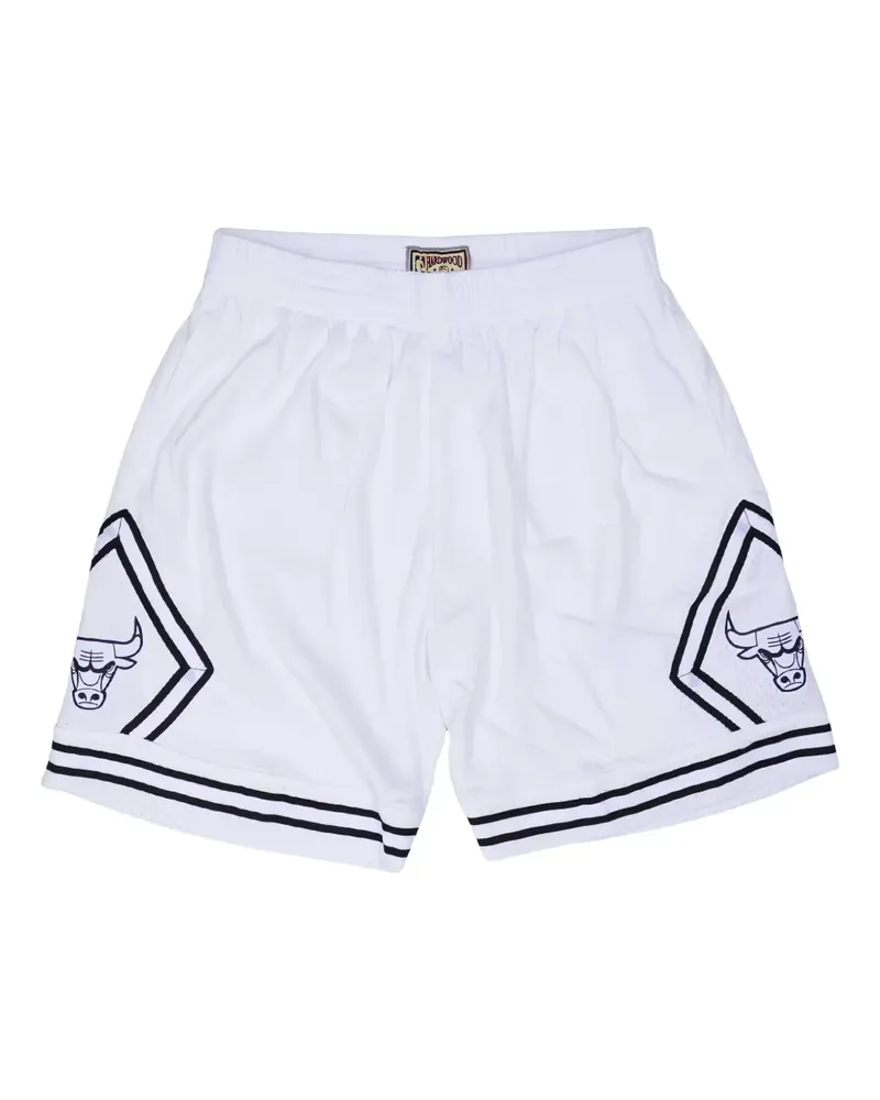 Mitchell & Ness 1997/98 Chicago Bulls "White" Swingman Shorts - Weiß Weiß