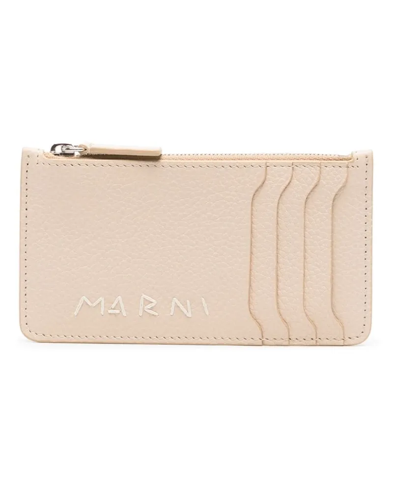 Marni Kartenetui mit Logo - Nude Nude