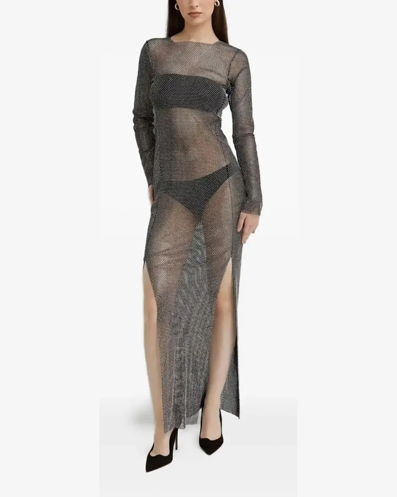 SANTA Brands mesh-embellished maxi dress - Schwarz Schwarz