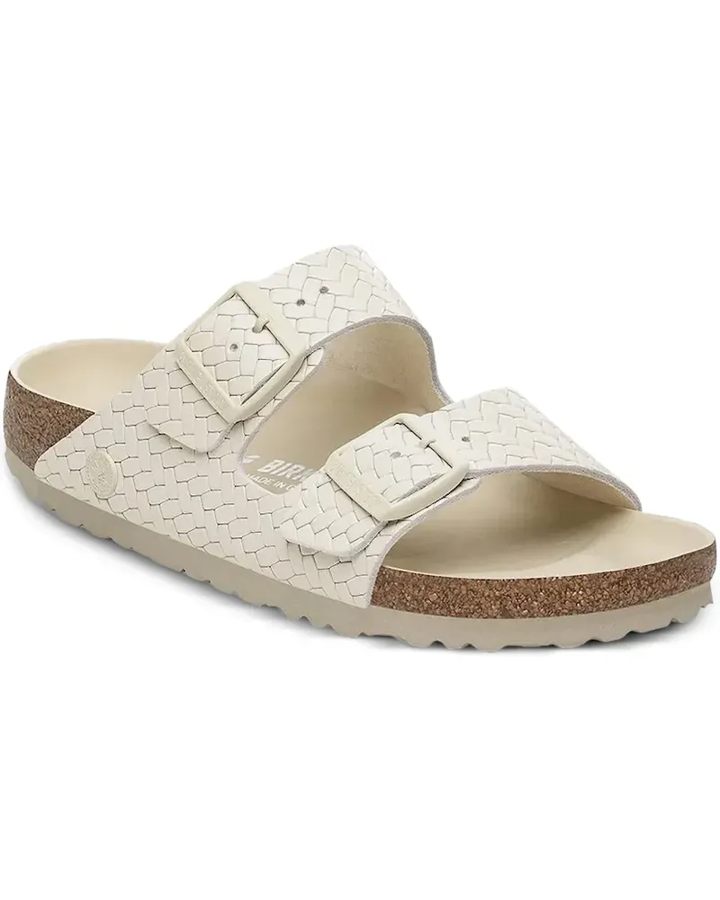 Birkenstock Gewebte Arizona Rivet Pantoletten - Nude Nude