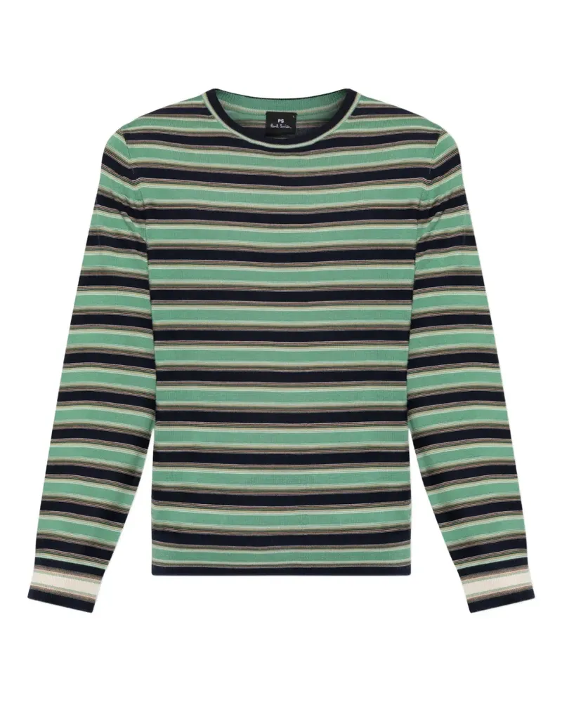 Paul Smith Gestreifter Pullover - Grün Grün